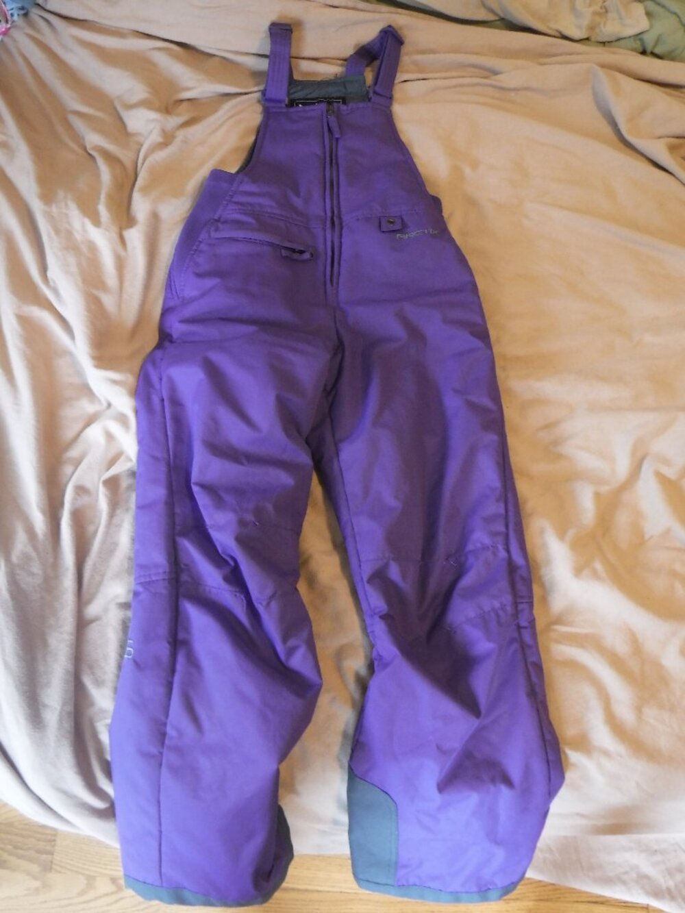 Arctix Girls Size Medium Heavy Weight Lined Purple Snow Pant Overalls